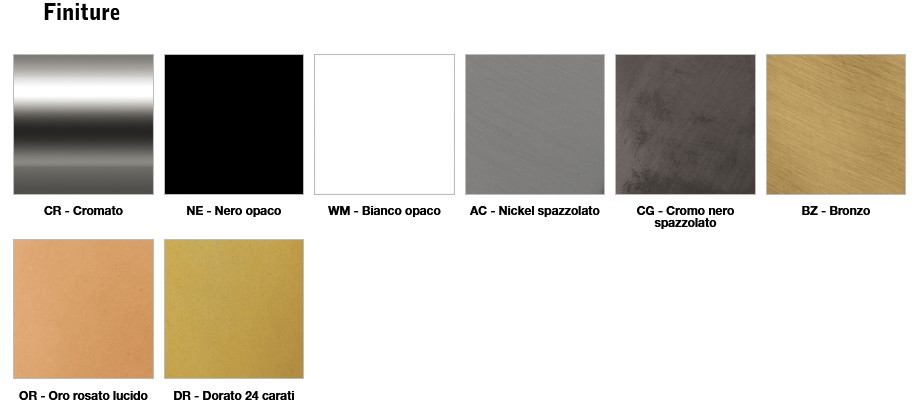 Lea Inda A1825B Toilet Paper Holder Finishes