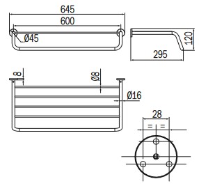 Portasalviette One Inda A24680 dimensioni