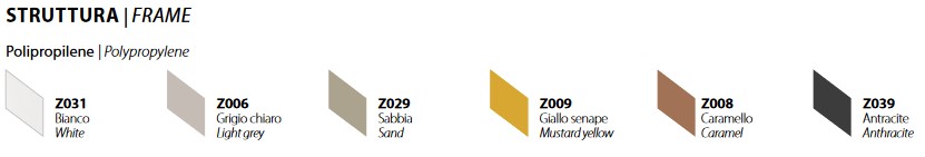 Structure finish of Spirit Chair by Ingenia Casa Bontempi