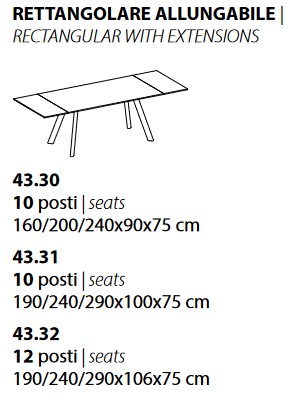Spirit Chair Ingenia Casa Bontempi Dimensions