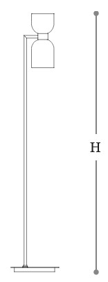 Caterina Incanto Italamp Floor Lamp Dimensions