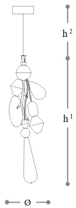 Flut Opera Italamp Pendant Light Dimensions