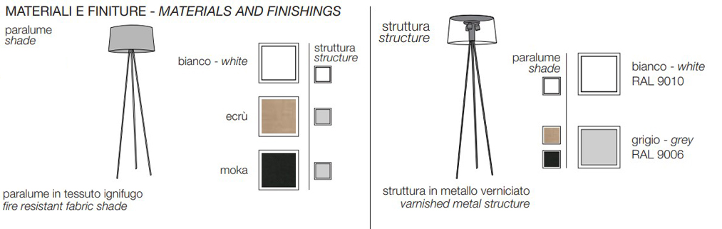 tripod-KDLN Kundalini-floor-lamp-finishes