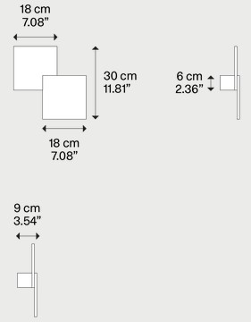 Dimensions of Puzzle Lamp by Lodes