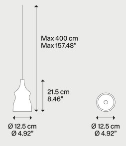 Dimensions of the Nostalgia Lodes Suspension Pendant Light