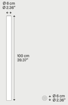 Dimensions of A-Tube Lodes Ceiling Light