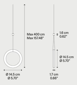 Dimensions of Ivy Lodes Pendant Light