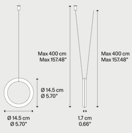 Dimensions of Ivy Lodes Pendant Light