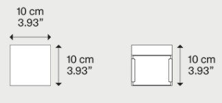 Dimensions of Laser Lodes Wall Lamp