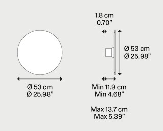 Dimensions of the Puzzle Mega Lodes Lamp