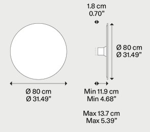 Dimensions of the Puzzle Mega Lodes Lamp
