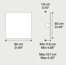 Dimensions of the Puzzle Mega Lodes Lamp