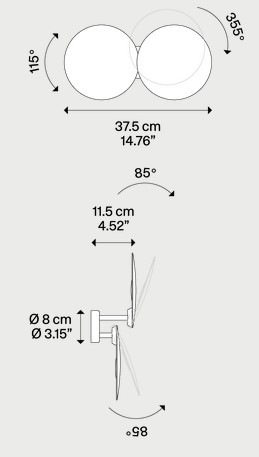 Dimensions of Puzzle Round Lodes Lamp