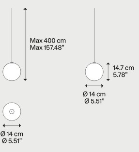 Dimensions of Random Solo Lodes Pendant Light