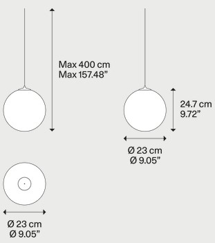 Dimensions of Random Solo Lodes Pendant Light