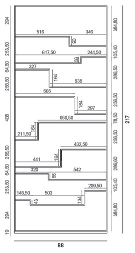 Madia Minima 3.0 MDF Italia misure