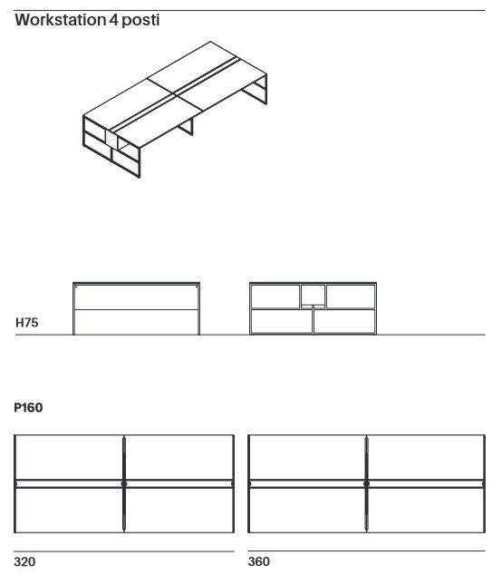 20.Venti MDF Italia Desk sizes