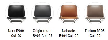 Neil Leather MDF Italia Chair finish