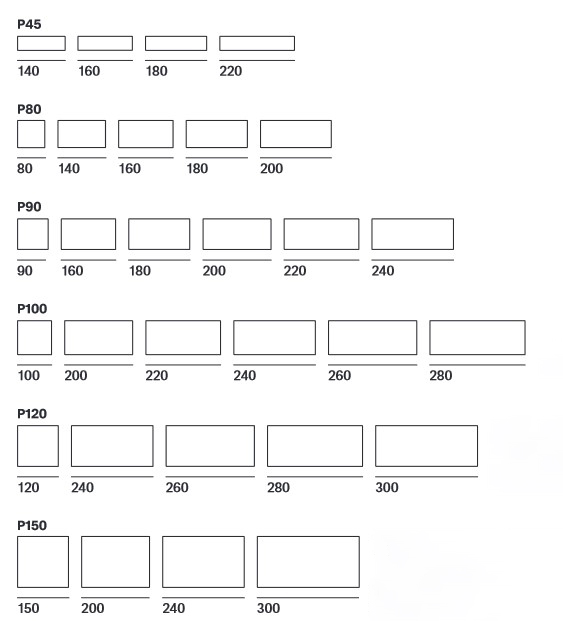Tense MDF Italia h. 90-110 table sizes