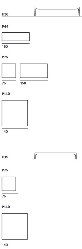 Yale MDF Italia Coffee Table sizes