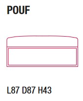 Arpa MDF Italia Pouf SIZES