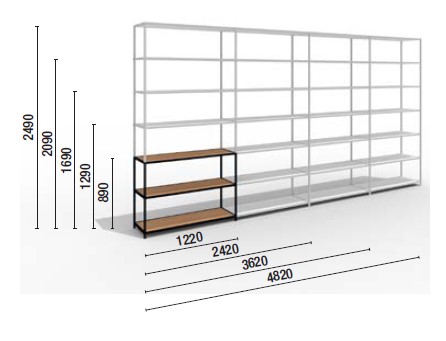 bookcase-biblos-grid-martex-dimensions