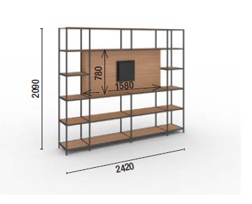 bookcase-biblos-grid-martex-dimensions