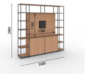 bookcase-biblos-grid-martex-dimensions