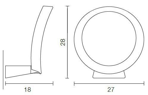 wall-lamp-led+o-martinelli-luce-dimensions