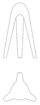 Dimensions of Cyborg Big Martinelli Luce Floor Lamp