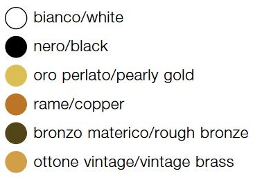 Finishes of Lunaop Slim Martinelli Luce pendant lamp