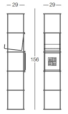 Libro Memedesign bookshelf dimensions