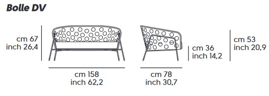 Bolle Midj DV M TS Sofa sizes