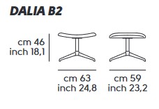 Dalia Midj B2 M TS Pouf sizes