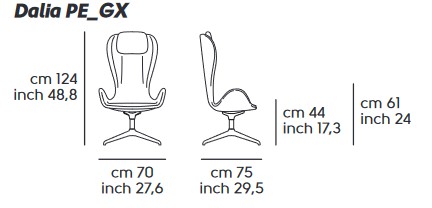 Poltroncina Dalia Midj AP GX TS