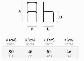 chair-Joe-Midj-S-M-CU-dimensions