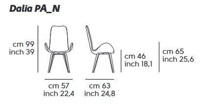 Dalia Midj PA L_N TS Armchair dimensions