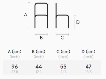 chair-Nuvola-Midj-SA-M-CU-dimensions