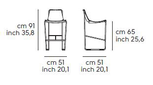 hocker-Apelle-H65-M-CU-midj-größe