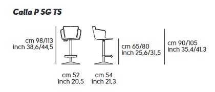Sgabello-CALLA-P-SG-TSmidj-dimensioni