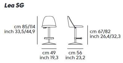 Sgabello-LEA-SG-TS-midj-dimensioni