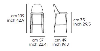 stool-Lea-Midj-H75-M-TS-dimensions