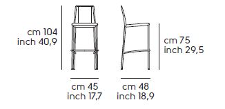 stool-Silvy-Midj-H75-M-TS-dimensions