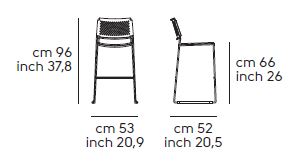 stool-Slim-Midj-H65-M-CU-dimensions