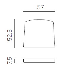 Poltroncina Net Nardi measurements cushion