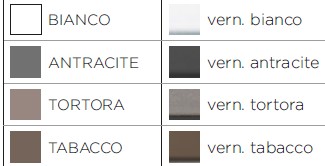 table cube 140x80 nardi finishes