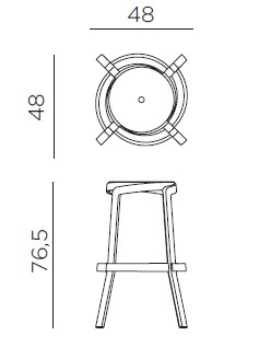 StackMaxi-stool-Nardi-dimensions