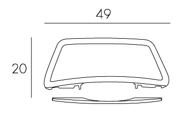 Atlantico Pool Garden Lounger Nardi armrest dimensions