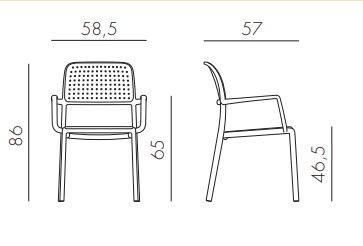 chair bora nardi sizes