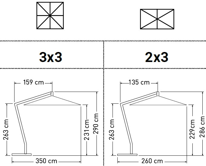 Horizon-umbrella-OmbrellificioVeneto-dimensions1